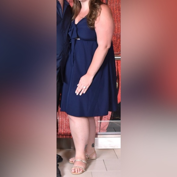 SHEIN LUNE Plus Knot Front High Waist Cami Dress - Picture 7 of 10